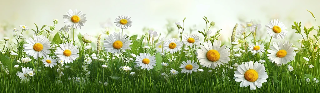 春天草地与雏菊