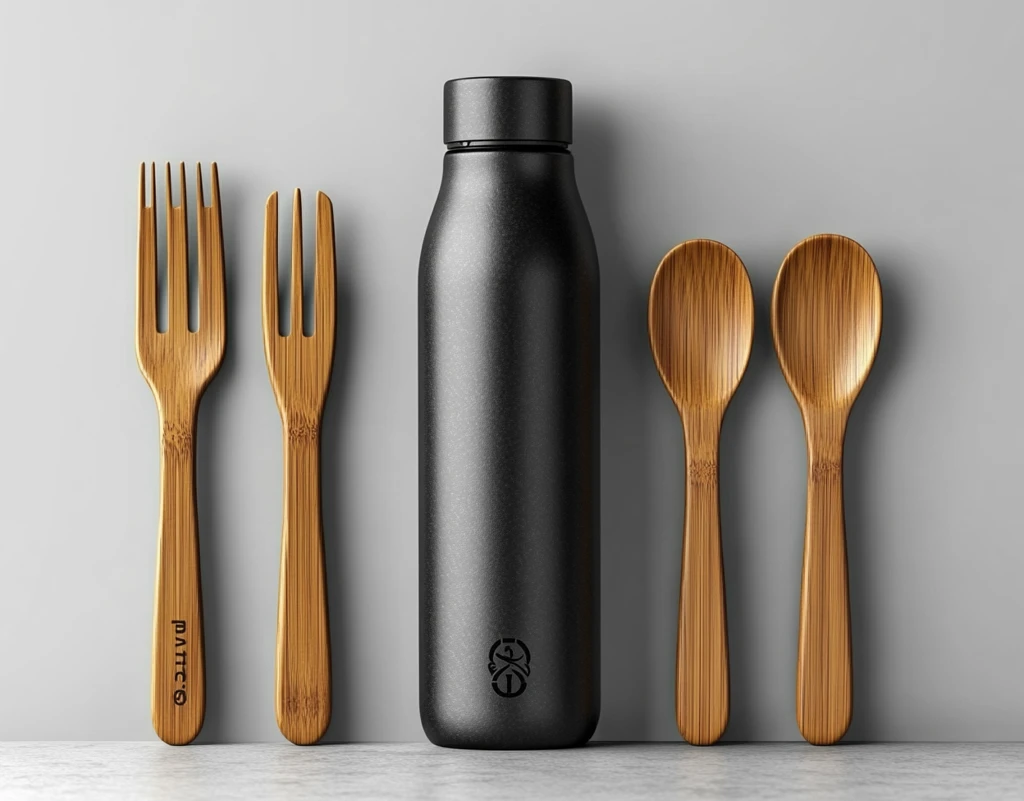 钢瓶竹餐具