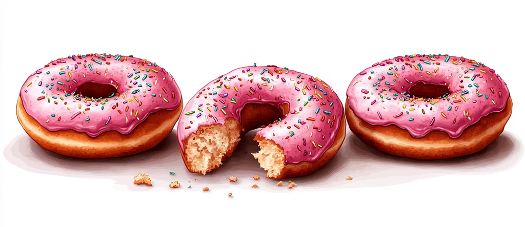 粉色甜甜圈