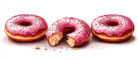 粉色甜甜圈