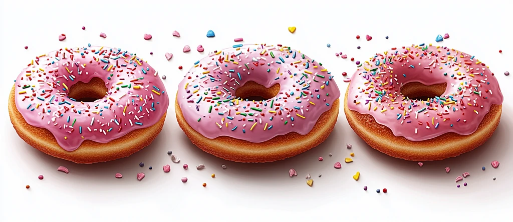 粉色甜甜圈