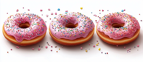 粉色甜甜圈