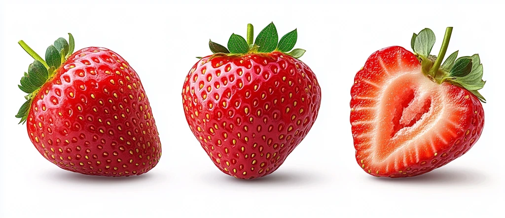 草莓切片与整果