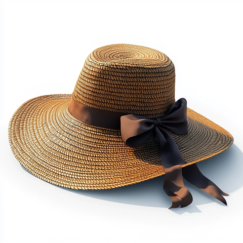 优雅宽檐草帽