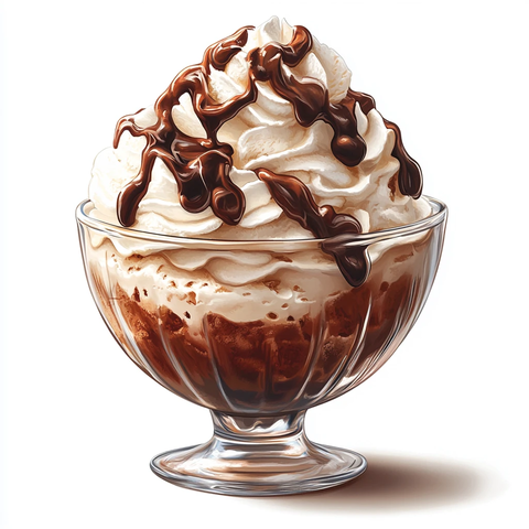 巧克力冰淇淋圣代