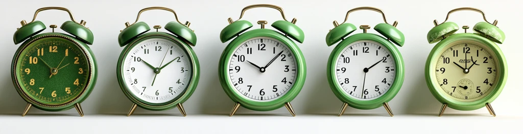 绿色闹钟设计