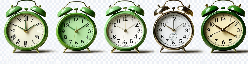 绿色闹钟设计