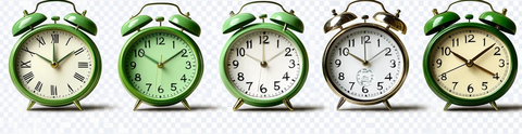 绿色闹钟设计