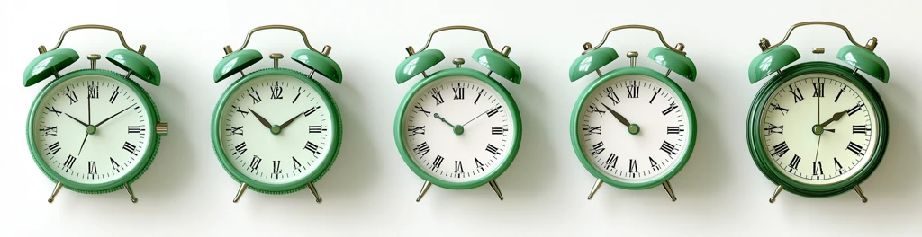 绿色闹钟设计