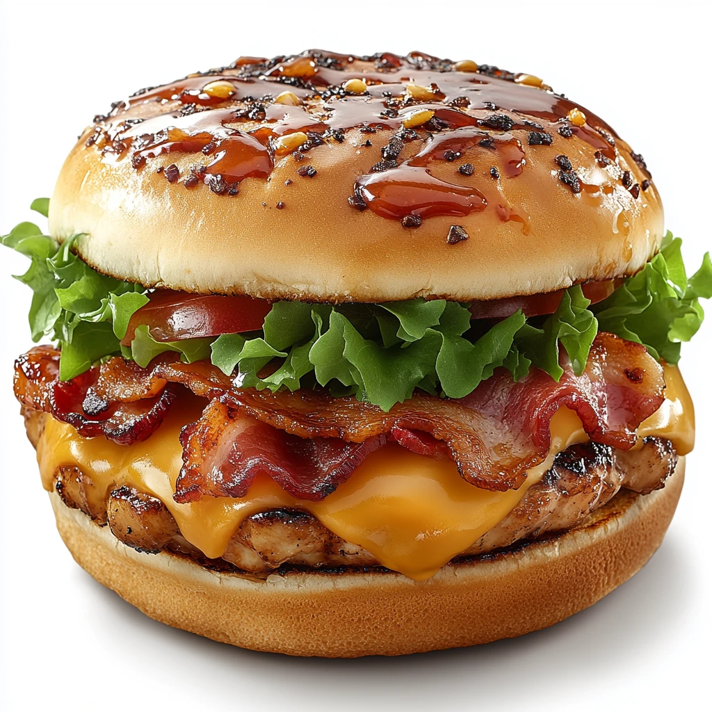 汉堡鸡肉培根生菜