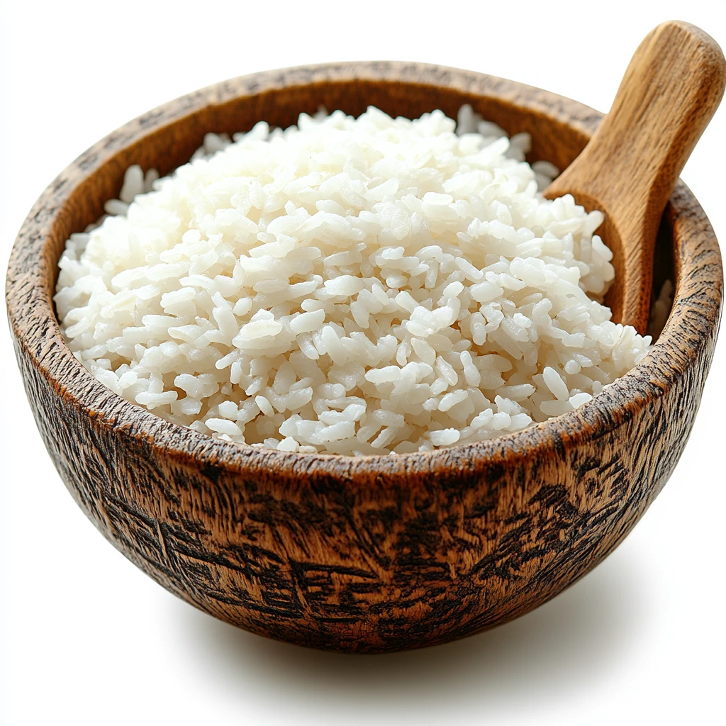白米饭与木勺