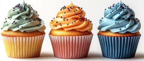 彩色纸杯蛋糕
