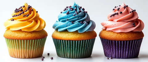 彩色纸杯蛋糕