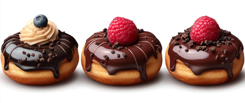 三种不同馅料泡芙