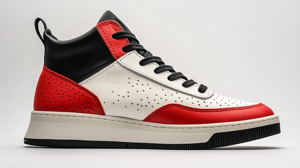 白红黑男款休闲运动鞋