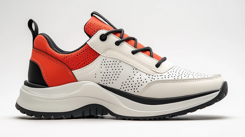 白红黑男款休闲运动鞋