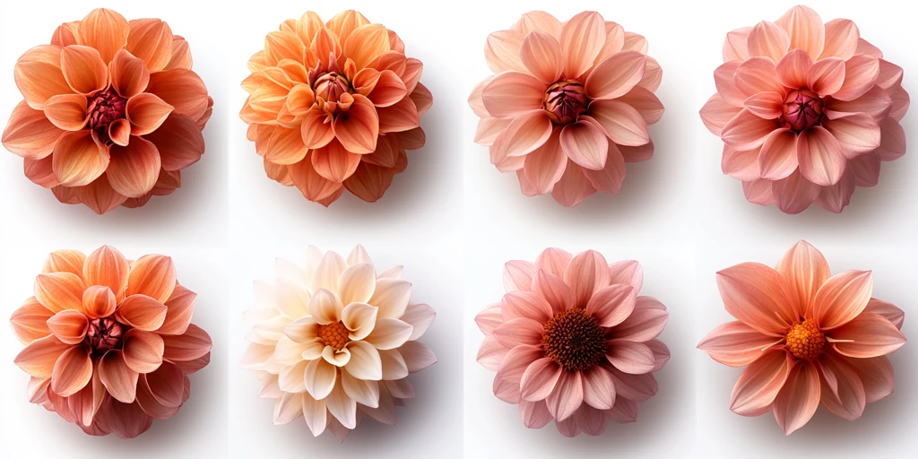 橙色花头透明背景