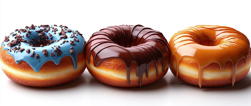 三种真实感甜甜圈