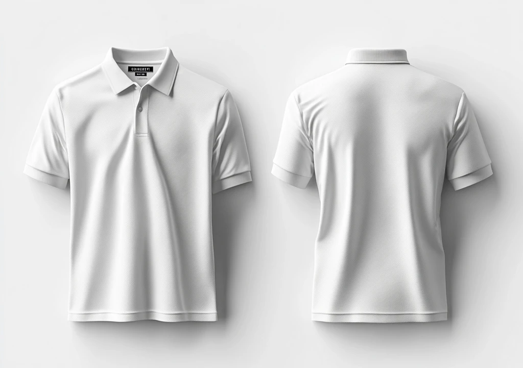 白色Polo衫模板