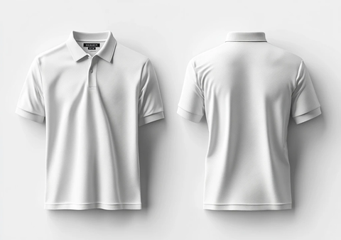 白色Polo衫模板