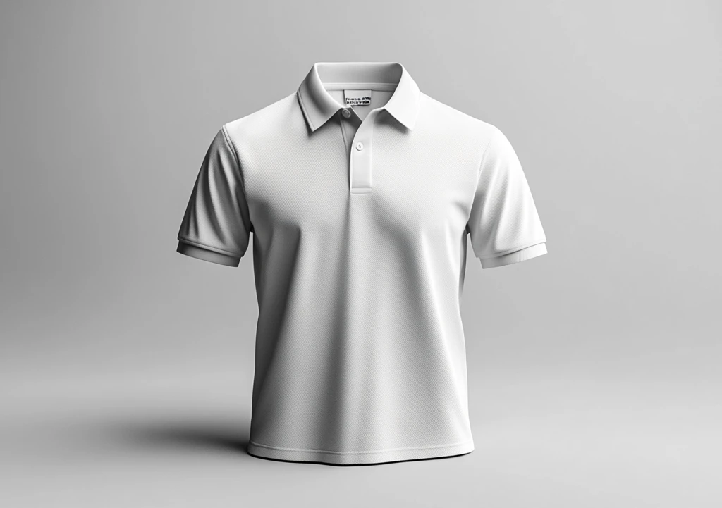 白色Polo衫模板
