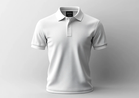 白色Polo衫模板
