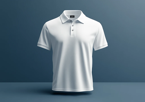 白色Polo衫模板