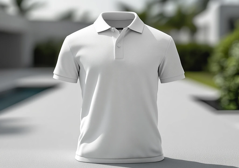 白色Polo衫模板