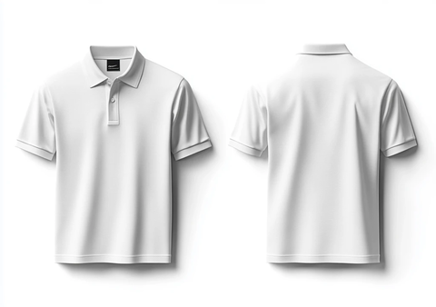 白色Polo衫模板