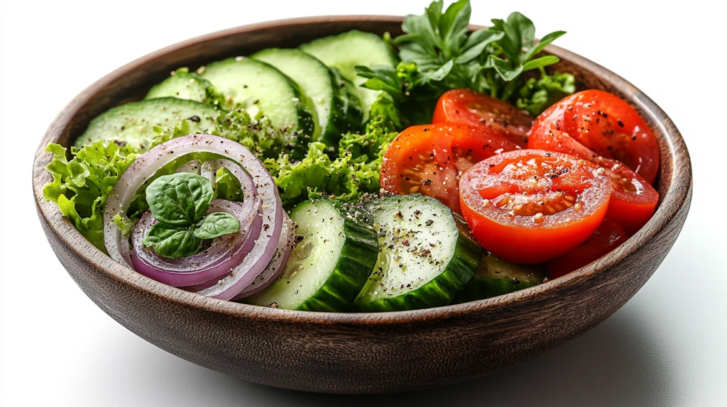 新鲜蔬菜沙拉碗