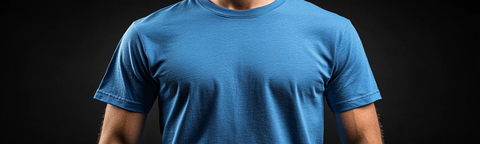 蓝色T恤模板设计