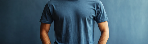 蓝色T恤模板设计