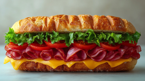 火腿生菜三明治