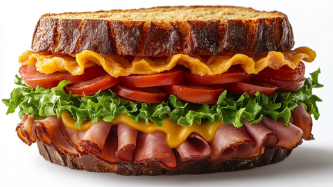 火腿生菜三明治