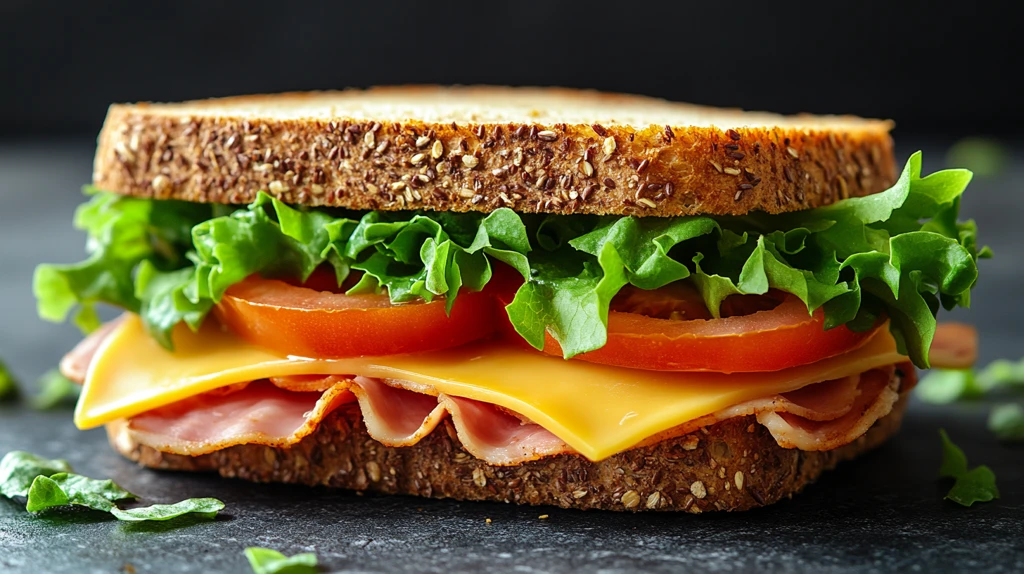 奶酪火腿三明治