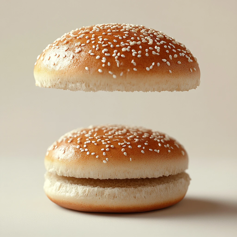 空汉堡面包漂浮