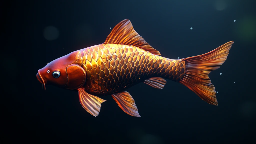 卡通写实红鲤鱼