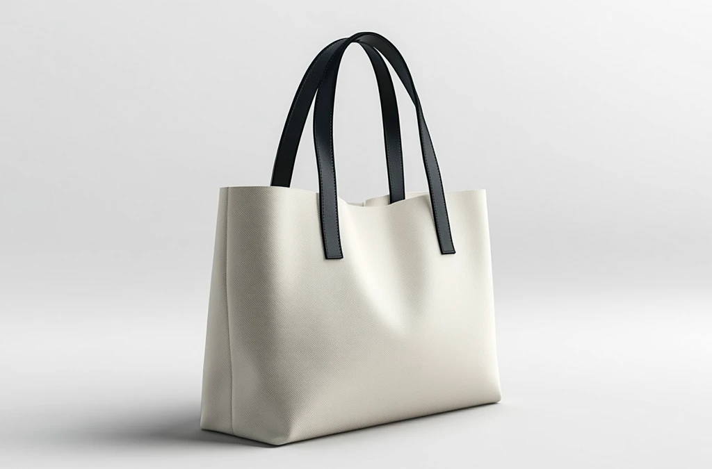 白色空白手提袋模型