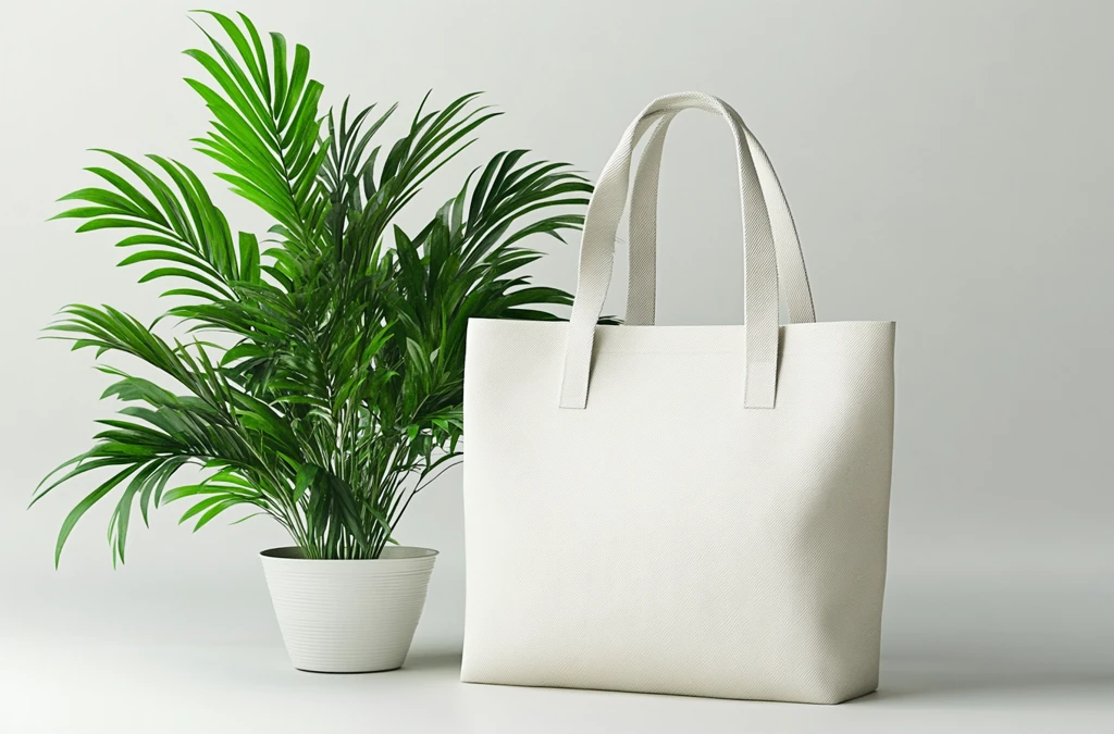 白色空白手提袋模型