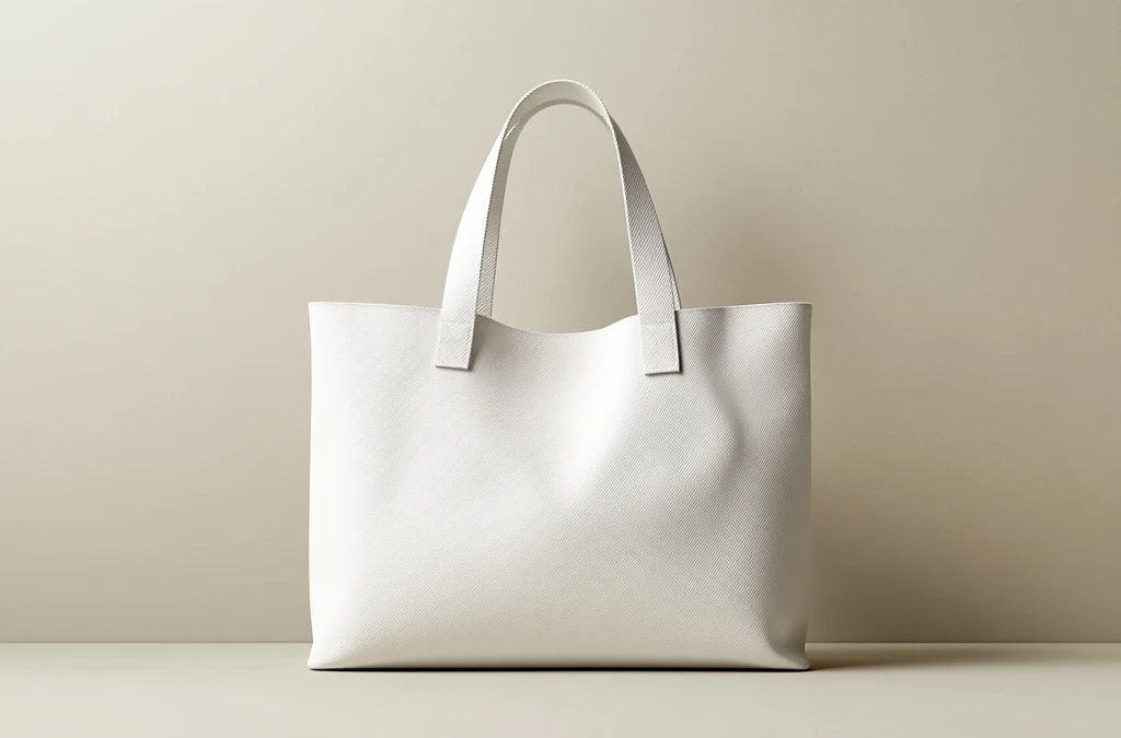 空白帆布袋矢量图