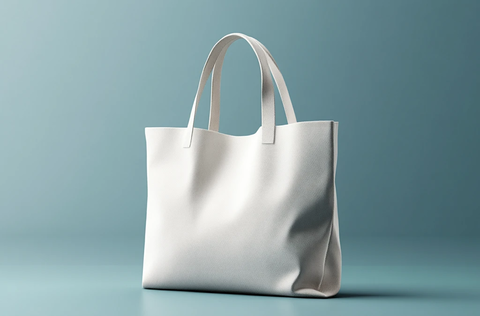 空白帆布袋矢量图