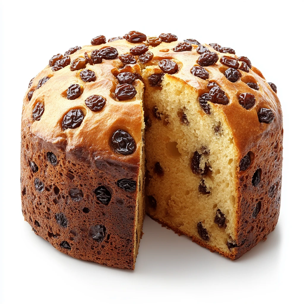 切开的意大利甜面包