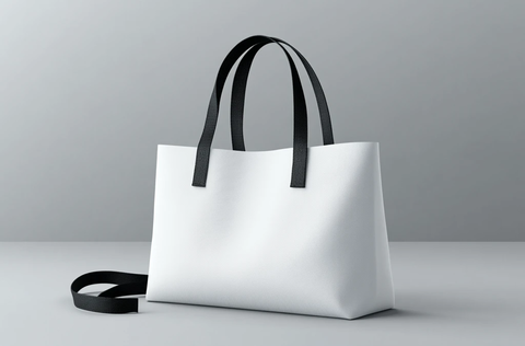 白色空白手提袋模板