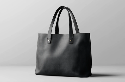 黑色手提袋正反面展示