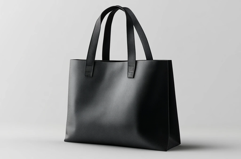 黑色手提袋正反面展示