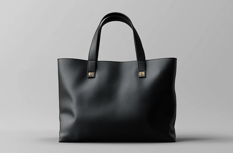 黑色手提袋正反面展示