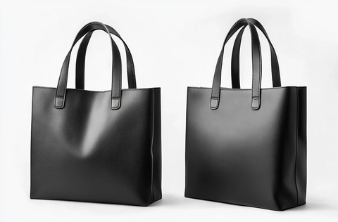 黑色手提袋正反面展示