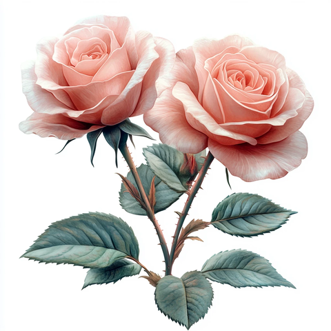 粉色玫瑰透明背景