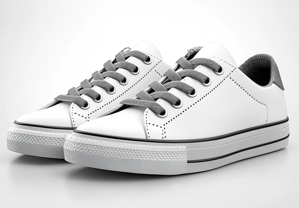 白色低帮运动鞋