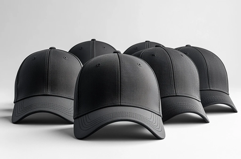 黑色棒球帽模型展示